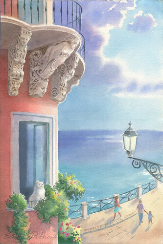 Ortigia von Elena Prokhorova, Malerei kaufen auf Singulart