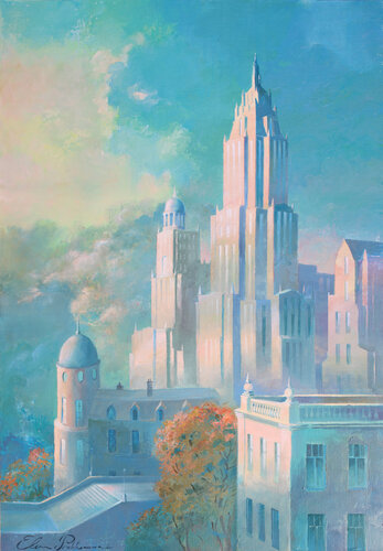 Risveglio della città. van Elena Prokhorova, Schilderij te koop op Singulart
