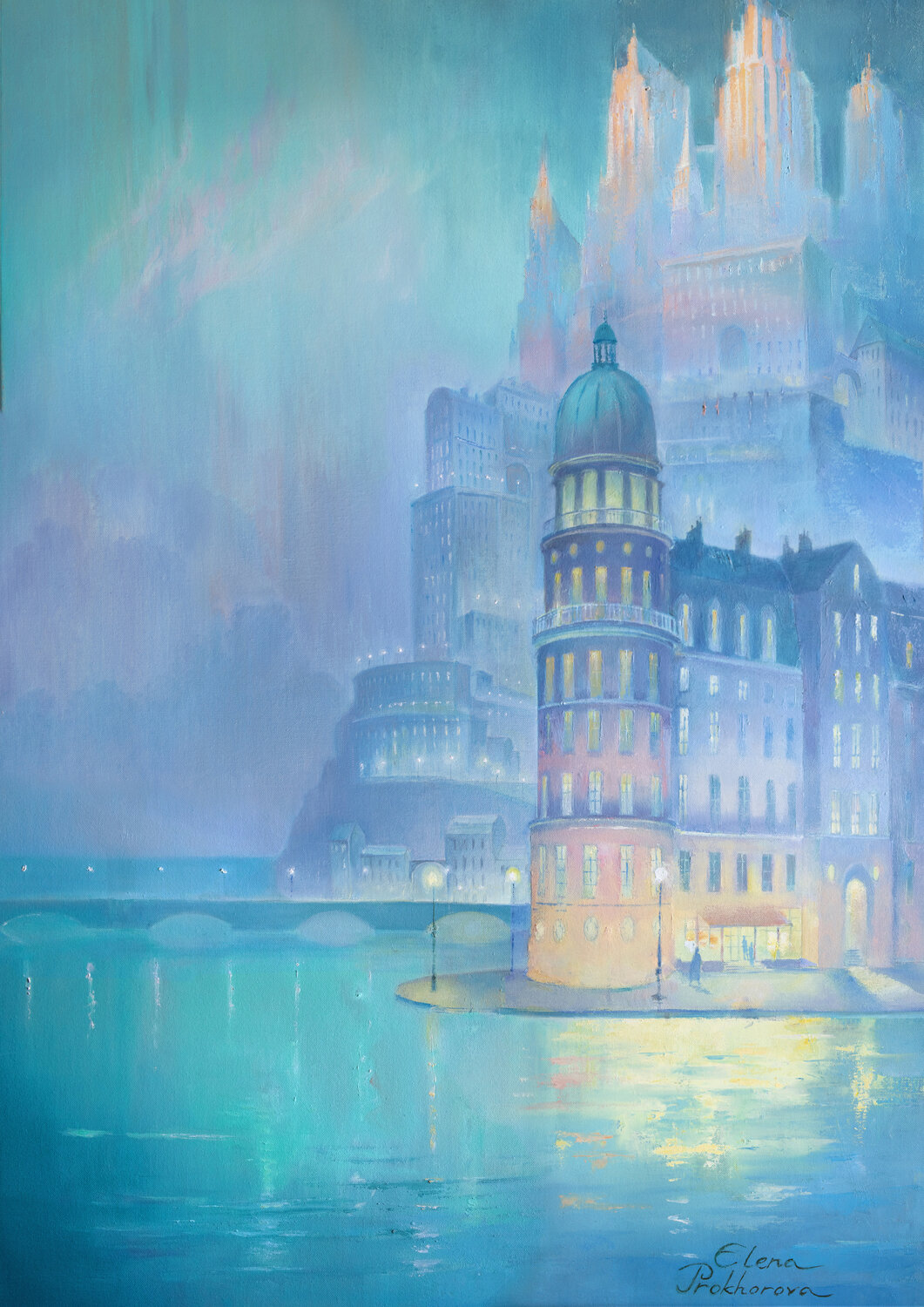 Serenity. Ritorno in città. Elena Prokhorova Originalgemälde zu verkaufen