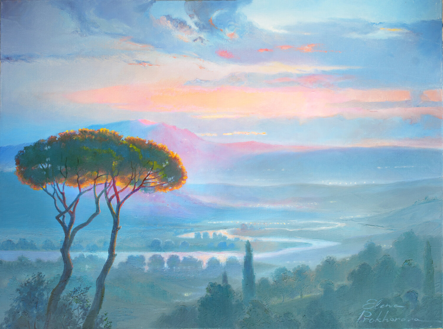 Tevere al crepuscolo. Elena Prokhorova