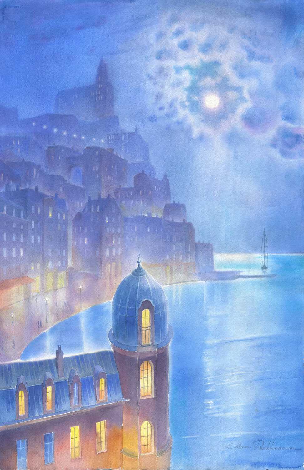 Luna sulla città Elena Prokhorova