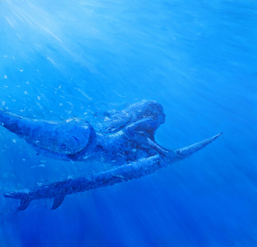 UNDERWATER SURF van Alessandro Piras, Schilderij te koop op Singulart