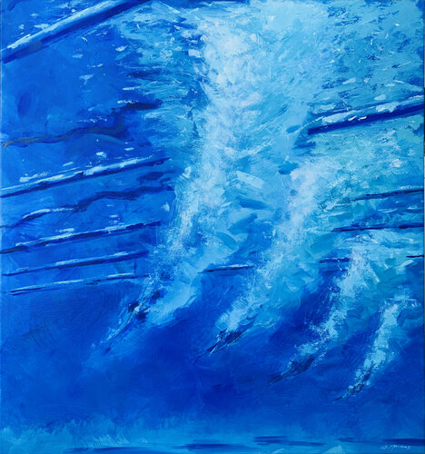 BLUE TRAILS von Alessandro Piras, Malerei kaufen auf Singulart