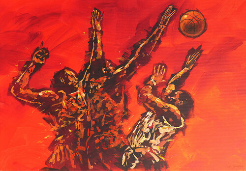 BASKETBALL ON RED Alessandro Piras