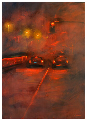 RED LIGHTS di Alessandro Piras, Opera su carta in vendita su Singulart