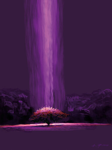 PURPLE TREE di Alessandro Piras, Stampa in vendita su Singulart