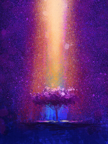 PURPLE RAY di Alessandro Piras, Stampa in vendita su Singulart