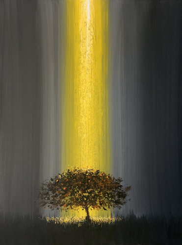 YELLOW RAY by Alessandro Piras, Painting for Sale on Singulart