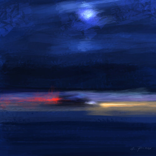 NIGHTWAY di Alessandro Piras, Stampa in vendita su Singulart