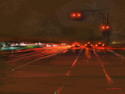 RED LIGHTS by Alessandro Piras, Print for Sale on Singulart