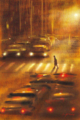 ZEBRA CROSSING by Alessandro Piras, Print for Sale on Singulart