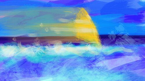 WINDSURF FREEDOM van Alessandro Piras, Afdruk te koop op Singulart