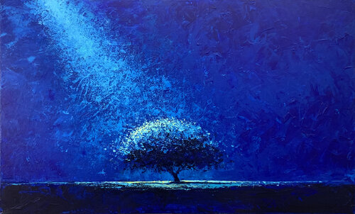 UNDER THE MOONLIGHT di Alessandro Piras, Pittura in vendita su Singulart