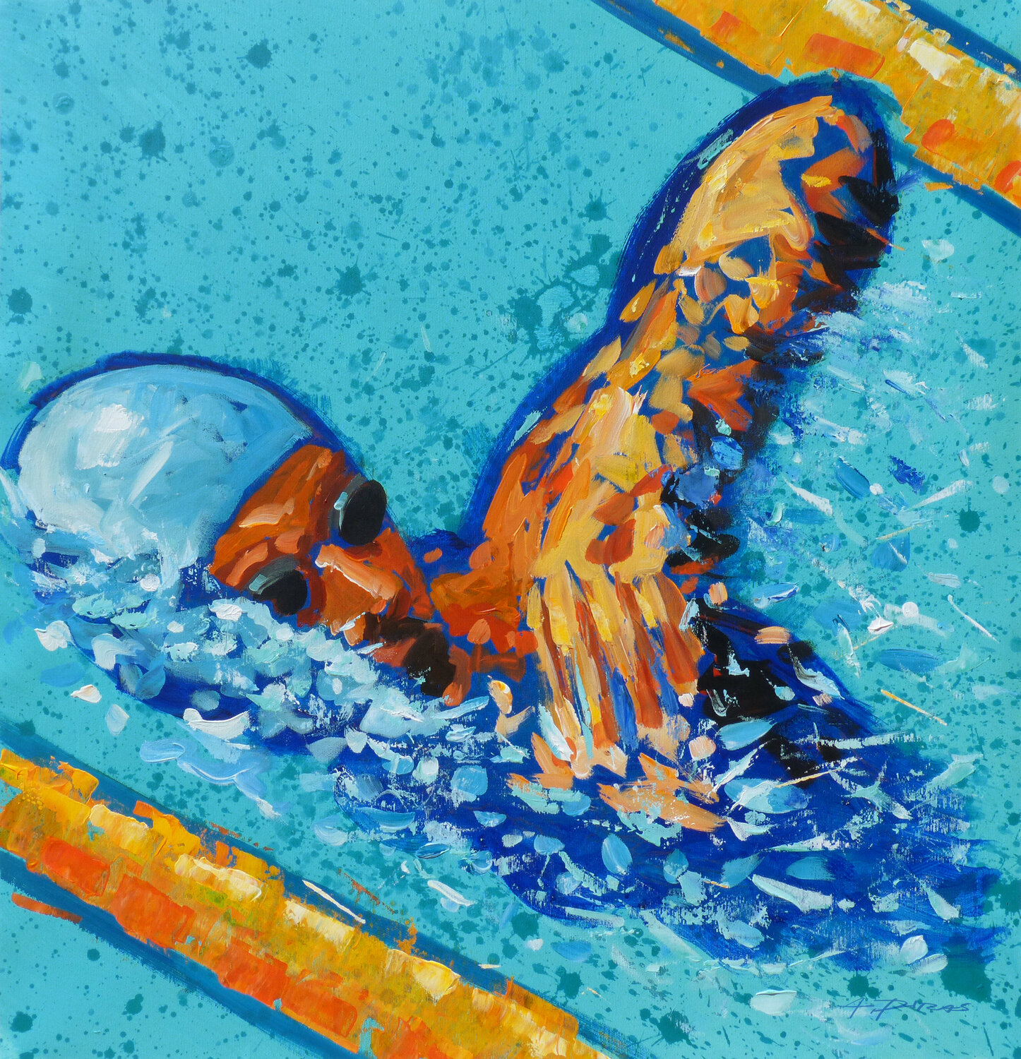 SWIMMER ON TURQUOISE Alessandro Piras