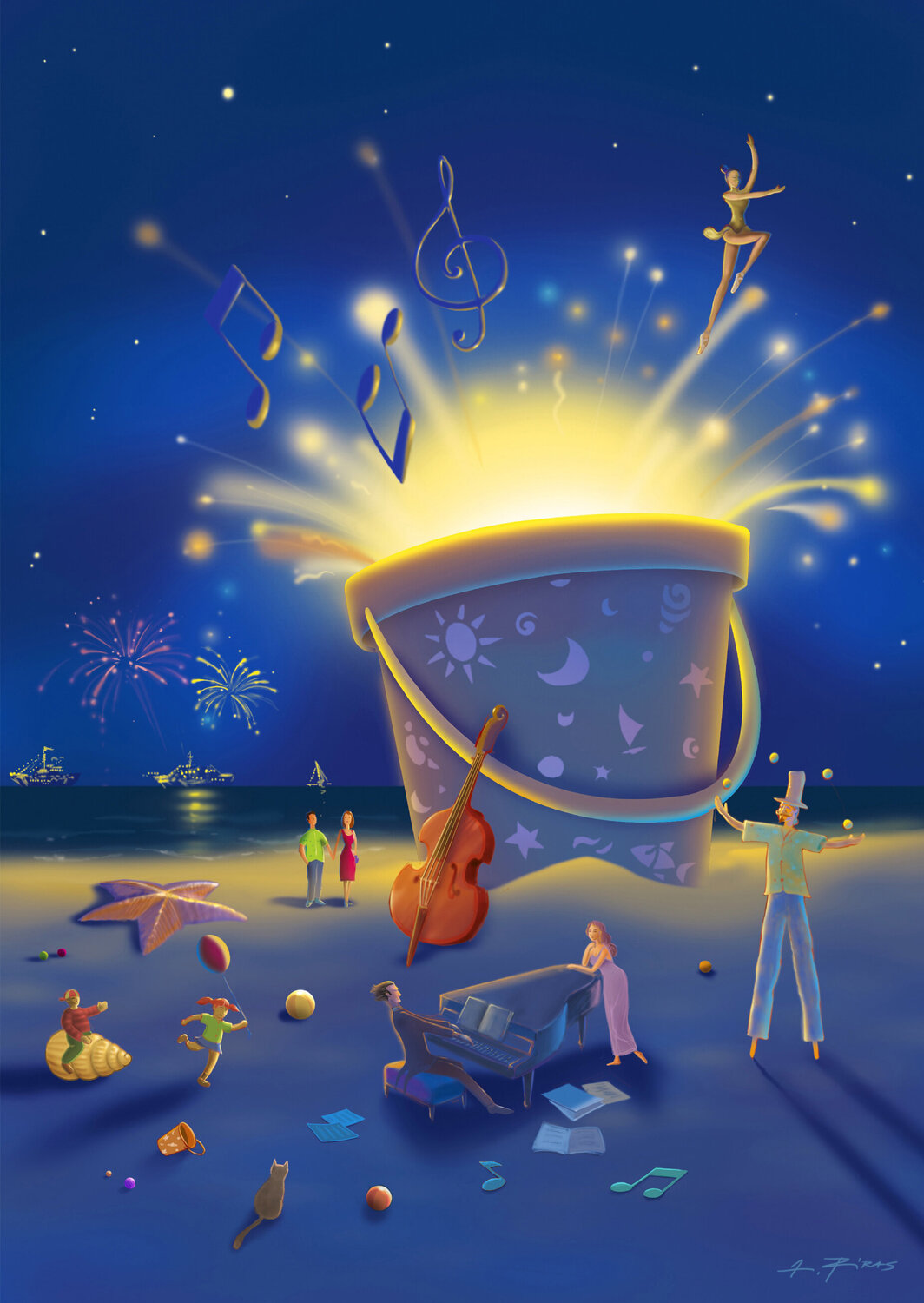 BEACH PARTY AT NIGHT Alessandro Piras