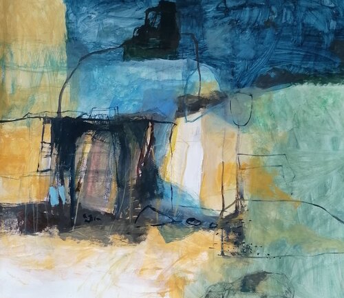 the sea is nearby von Luciana Mangione, Werk auf Papier kaufen auf Singulart