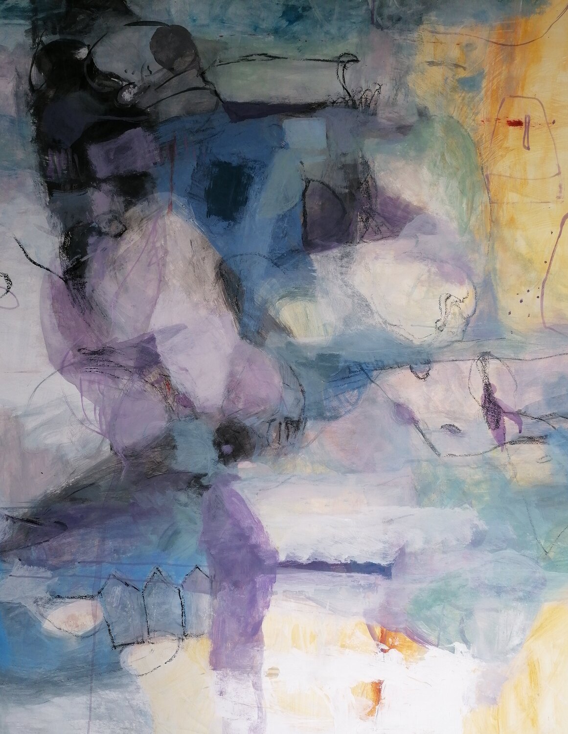 Song for the last summer Luciana Mangione Werk auf Papier zu verkaufen