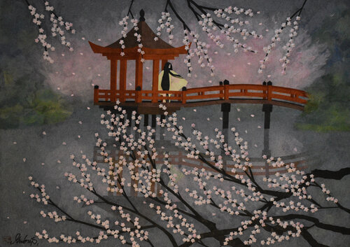 Giardino di Ciliegi by Minori Shimizu, Work on Paper for Sale on Singulart