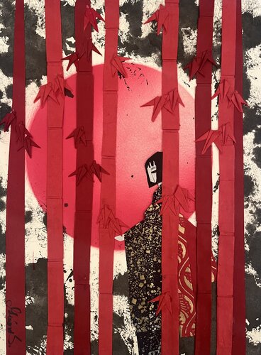 Foresta Rossa by Minori Shimizu, Painting for Sale on Singulart
