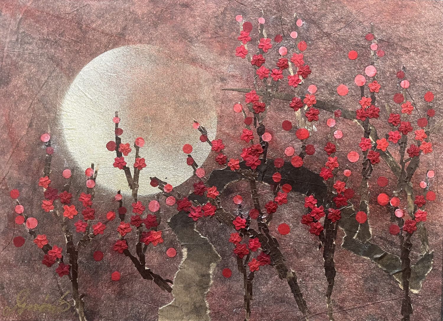 KOBAI (fiore di pruno Giapponese) Minori Shimizu Werk auf Papier zu verkaufen