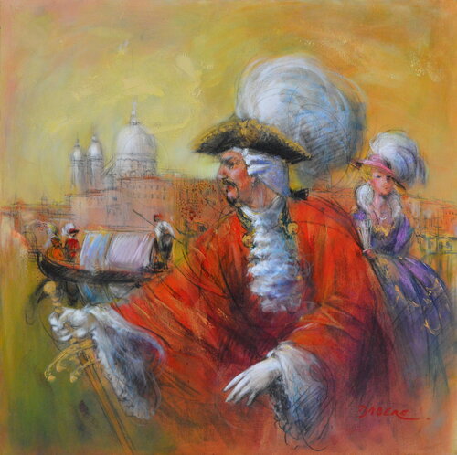 FANTASME VENITIEN IV by PASCAL DABERE, Painting for Sale on Singulart
