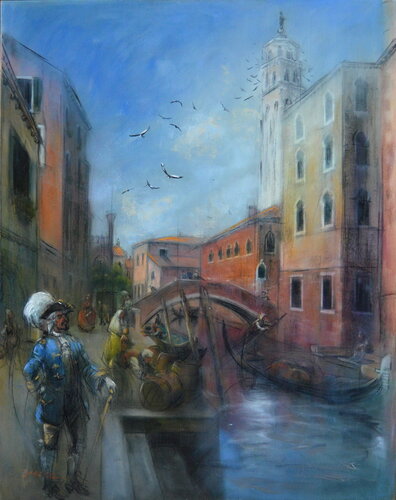 FANTASME VENITIEN XIII by PASCAL DABERE, 회화 for Sale on Singulart