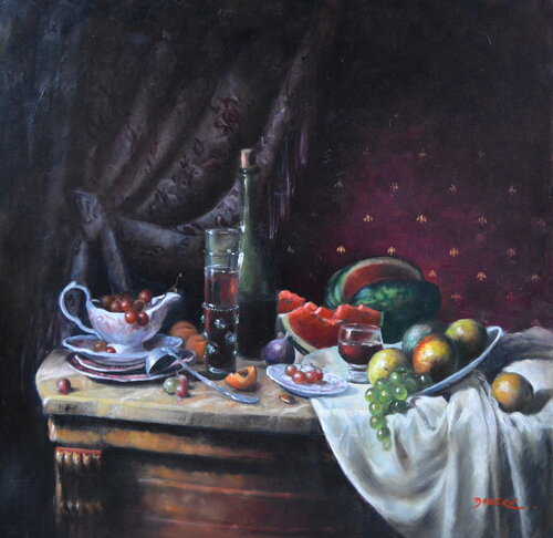 HOMMAGE AUX ANCIENS III di PASCAL DABERE, Pittura in vendita su Singulart