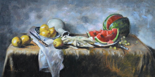 LES CITRONS by PASCAL DABERE, Painting for Sale on Singulart
