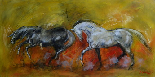 BLACK AND WHITE de PASCAL DABERE, Pintura a la venta en Singulart