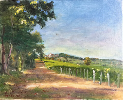 Escapade à Sancerre by PASCAL DABERE, Painting for Sale on Singulart