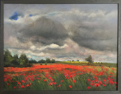 Champs de coquelicots de PASCAL DABERE, Pintura a la venta en Singulart