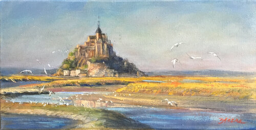 Le Mont Saint Michel van PASCAL DABERE, Schilderij te koop op Singulart