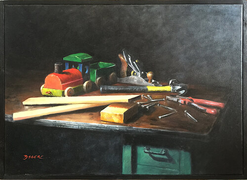 BOUTE-EN-TRAIN by PASCAL DABERE, 油畫 for Sale on Singulart
