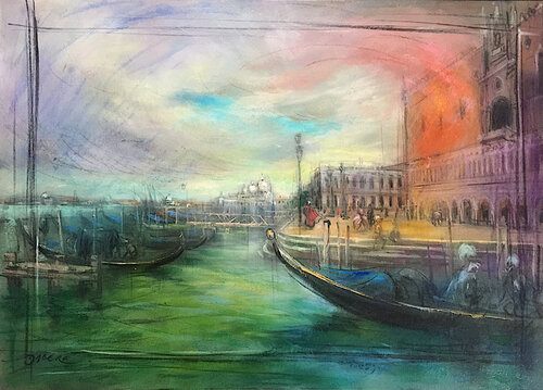 FANTASME VENITIEN  XXVIII by PASCAL DABERE, 회화 for Sale on Singulart