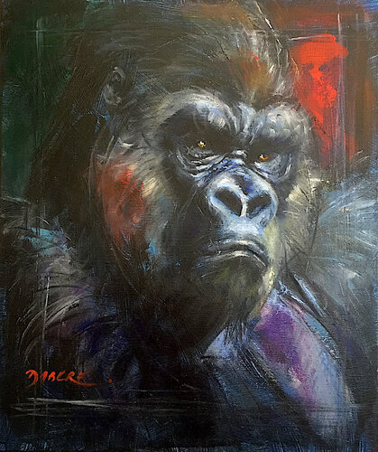 LE GORILLE van PASCAL DABERE, Schilderij te koop op Singulart