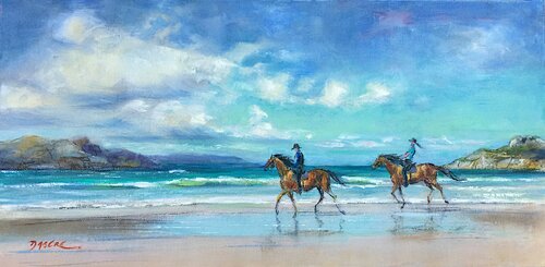 UNE PLAGE DE LIBERTÉ ... by PASCAL DABERE, Painting for Sale on Singulart