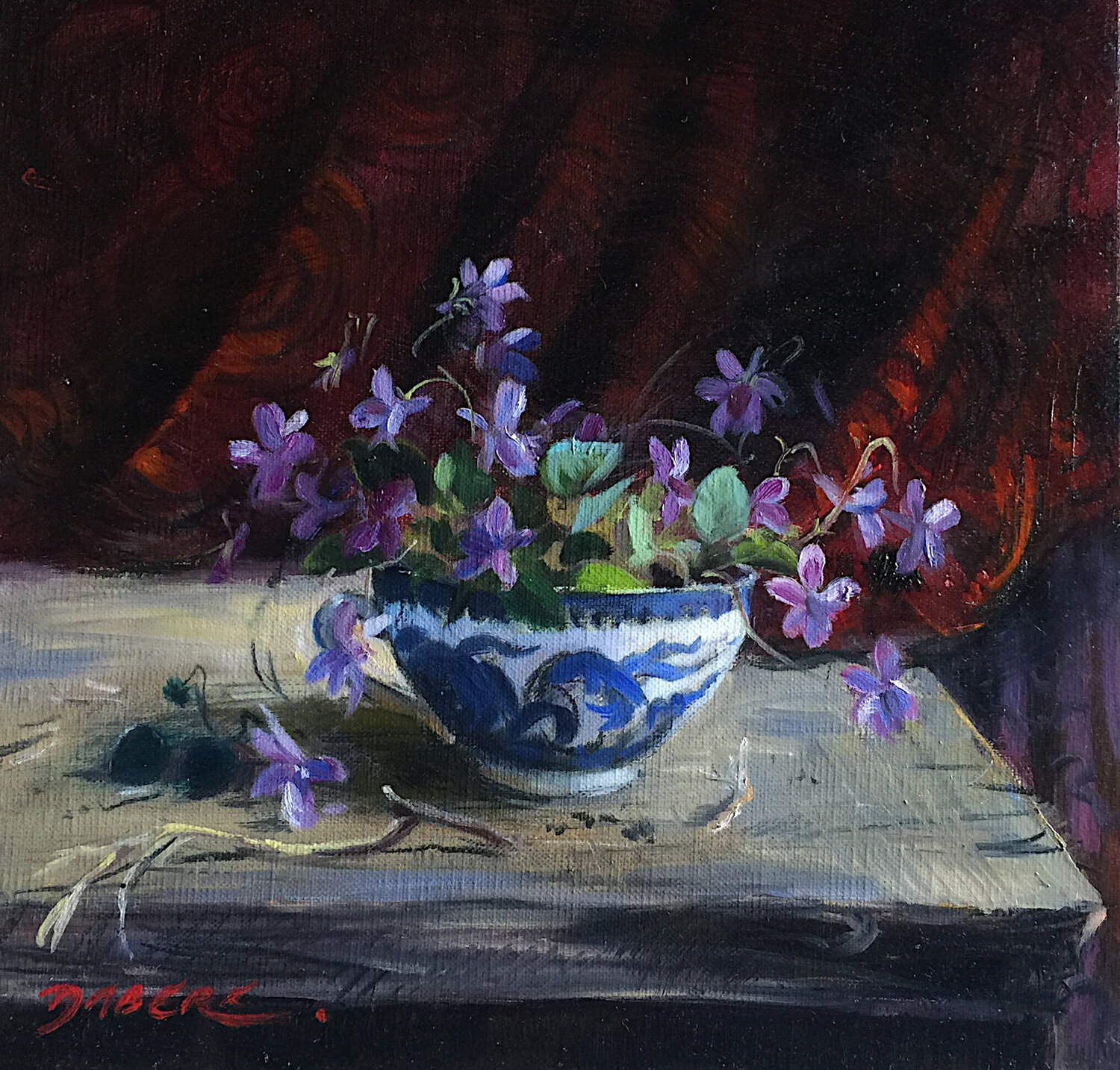 Violettes à la tasse japonaise PASCAL DABERE
