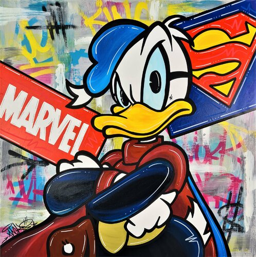 Donald in the Street by Nacks, Painting for Sale on Singulart