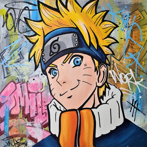 Naruto dans un Monde Abstrait by Nacks, Painting for Sale on Singulart