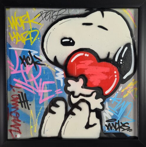 Love - Blue by Nacks, Painting for Sale on Singulart