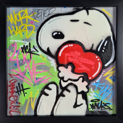 Love - Green by Nacks, Painting for Sale on Singulart