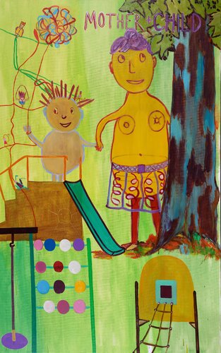 mother + child van Christian Stötzner, Schilderij te koop op Singulart