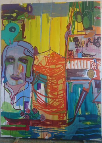 Wohin denn ich?.....(Friedrich Hölderlin) van Christian Stötzner, Schilderij te koop op Singulart