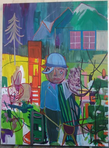 der wanderer van Christian Stötzner, Schilderij te koop op Singulart
