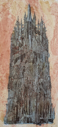 Tower of Babel van Alexander Nekrashevich, Tekening te koop op Singulart