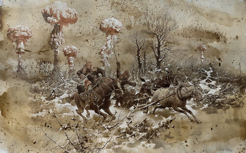Nuclear winter van Alexander Nekrashevich, Tekening te koop op Singulart