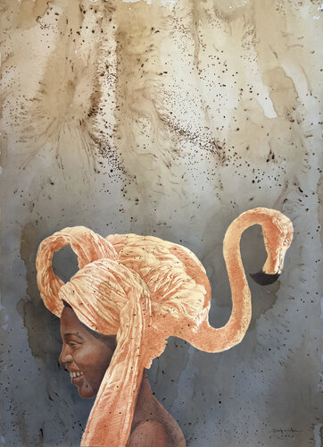 Child of sunset van Alexander Nekrashevich, Tekening te koop op Singulart