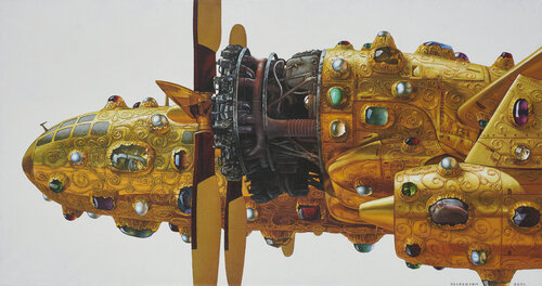 Golden angel van Alexander Nekrashevich, Schilderij te koop op Singulart