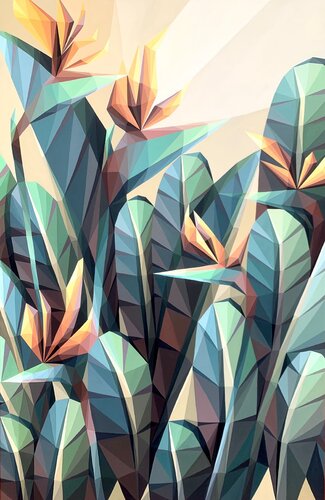 TROPICAL FLOWERS STRELITZIA di Tuzhilkina Maria, Pittura in vendita su Singulart