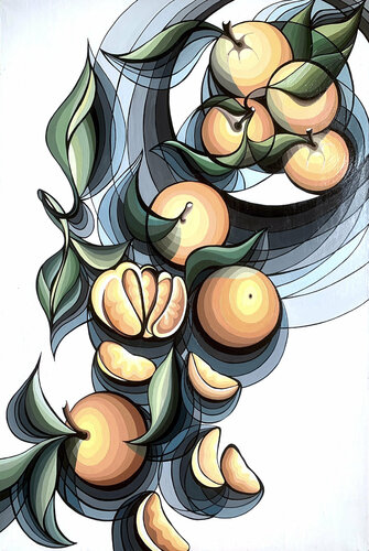 ORANGE MOOD par Tuzhilkina Maria, Peinture en vente sur Singulart